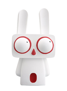 手绘卡通树脂玄关卡通呆萌兔子