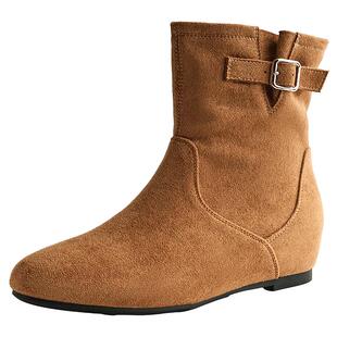 EBLAN/伊伴美拉德西部短靴女2025秋季新款短筒内增高勃肯瘦瘦靴子