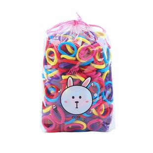 儿童韩版橡皮筋毛巾圈宝宝不伤发高弹力女童发圈头饰糖果色弹性好