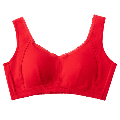 套头背心款无钢圈纯棉吸汗内衣