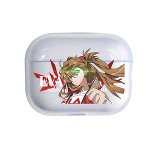 eva福音战士明日香周边创意适用Airpodspro3代无线耳机软壳保护套透明发光软耳机套Pro2防摔米山舞五代四代