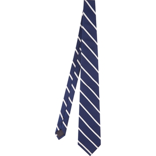 Brooks Brothers/布克兄弟男士春夏新款桑蚕丝斜纹商务领带
