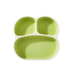 beeshum兔飞飞宝宝餐盘婴儿餐盘吸盘式硅胶自主进食辅食分隔餐盘