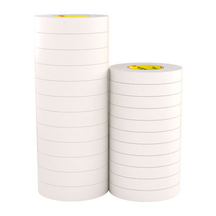 固定两面胶纸胶带易撕超薄办公棉纸双面胶半透明手工文具用品批发