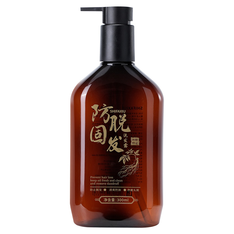 侧柏叶防脱洗发水何首乌人参固发育发控油蓬松增发密发洗头膏露