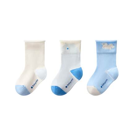 babycare儿童袜子男童棉袜女童地板袜宝宝童袜新生婴儿袜春夏