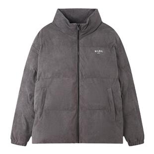 华人青年基础款棉服男立领拉链国潮外套面包服冬季厚款保暖上衣