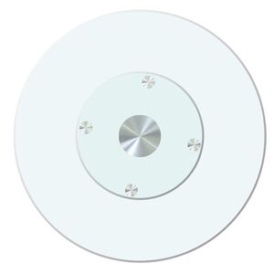 餐桌转盘家用桌子圆形玻璃转盘