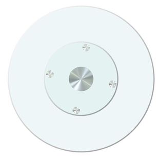 餐桌转盘家用钢化玻璃旋转圆形带转盘底座酒店圆饭桌子玻璃转盘