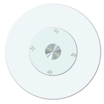 餐桌转盘家用桌子圆形玻璃转盘