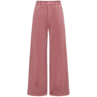 dorydory 原创设计 浆果色裤子灯芯绒裤休闲裤长裤女秋冬裤腿阔