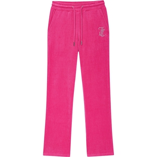 Juicy Couture橘滋【云棉天鹅绒】休闲裤女丝绒长裤子