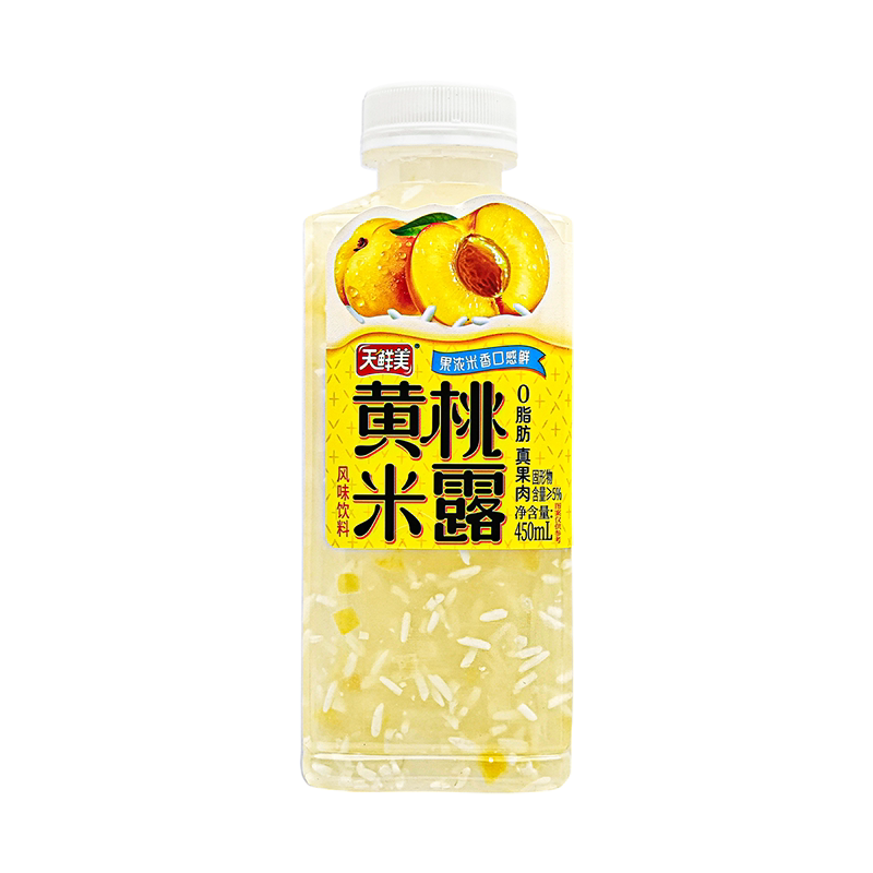 天鲜美黄桃米露饮料夏日饮品