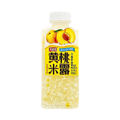 天鲜美黄桃米露饮料夏日饮品