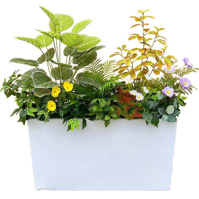喜语仿真绿植花箱隔断围栏