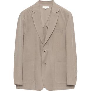 EHE男装高级感宽松简约休闲梭织西服男外套轻商务通勤春夏新款