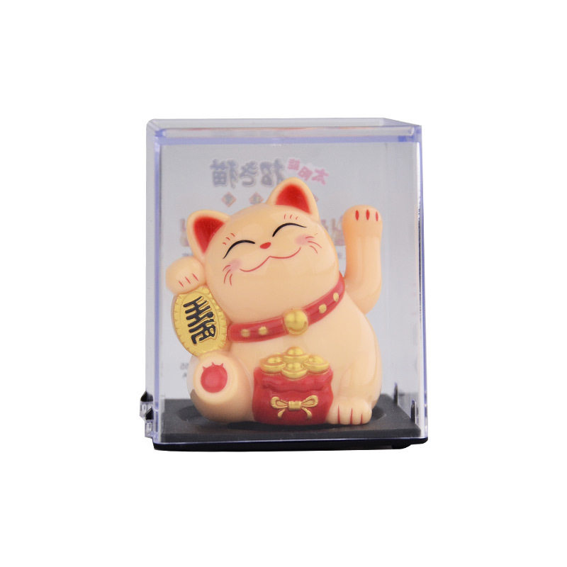 马年太阳能招财猫财神笑佛摆件