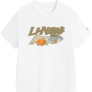 李宁儿童速干衣短袖T恤2025新款男童装大童衣服夏季宽松夏装上衣