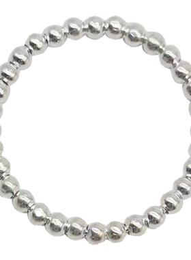 925纯银素圈戒指简约指环弹力款