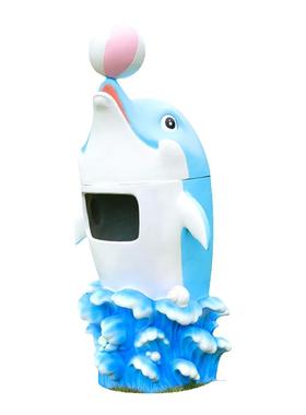 艺家乡海洋公园垃圾桶雕塑大摆件