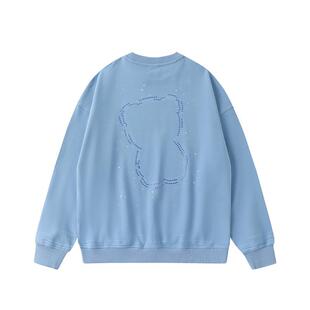 LAMLICKA24秋新款字母烫钻卫衣女潮牌中性风街头百搭纯棉宽松上衣