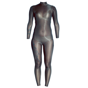 Ftshist高定 超薄马油亮 裸感连体丝袜全包紧身衣zentai 量身定制