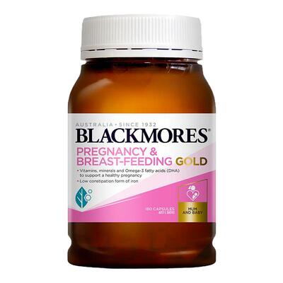 澳佳宝BLACKMORES孕哺dha乳黄金素叶酸孕期维生素180粒保健品