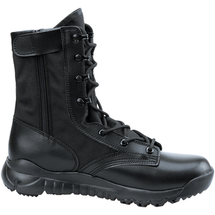 战鞋男夏季作战靴超轻透气高帮安保cqb保安靴侧拉链新式作训靴女