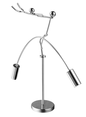 新款小铁人平衡减压玩具桌上不倒翁创意摆件圣诞礼物办公室男生日