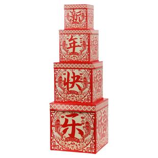 亲子全家福拍照醒狮橱窗摄影狮头布置美陈喜庆中国年元旦炮竹道具