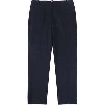 Tommy女条纹腰带修身九分休闲裤