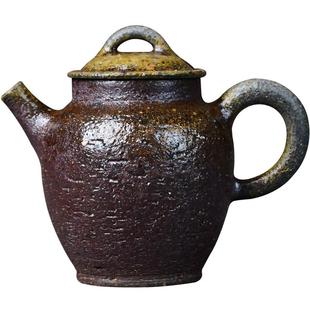 宏中 宜兴本山老段泥紫砂壶土窑松木裸烧柴烧高汲直壶功夫泡茶壶