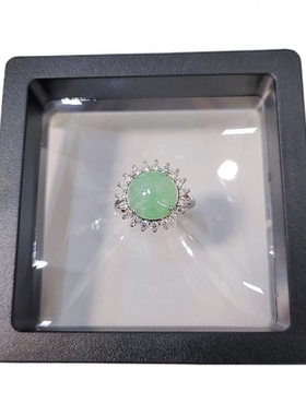 锜一家天然翡翠S925复古戒指指环