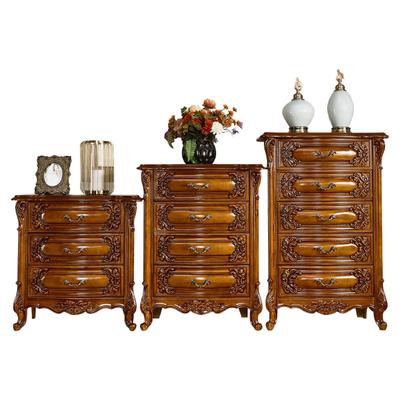 全实木欧式斗柜手工雕花