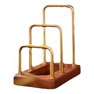 优宜家实木多功能菜板架台面厨房砧板架锅盖放置架擀面案板收纳架