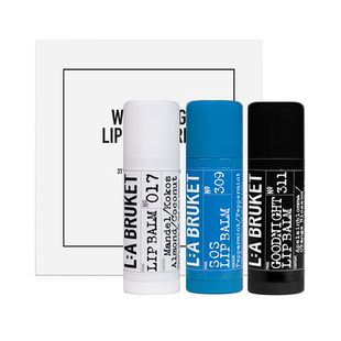 L:A BRUKET唇部护理三重奏礼盒 润唇膏套装礼物呵护滋润保湿