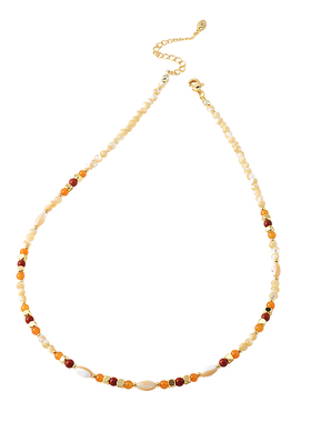 夏日海边配饰～玛瑙串珠小项链