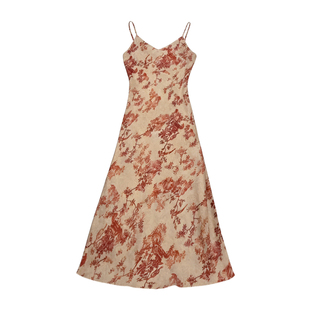 2026新款独特绝美睡衣女性感交叉美背吊带睡裙法式复古家居服套装