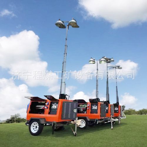 移动照明灯车防汛户外灯塔设备拖车式灯塔机器升降式照明灯车
