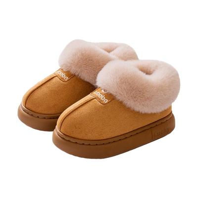 猪爸爸冬季儿童棉拖鞋