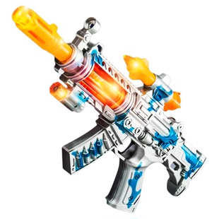 新款电动闪光电动背带冲锋枪玩具儿童声光枪电动仿真音效生日礼物