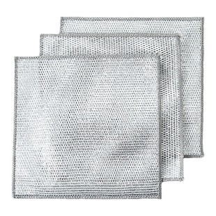 银丝抹布百洁布钢丝洗碗布速干双层加厚网格家用清洁去污耐磨