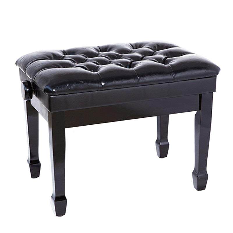 头层牛皮钢琴凳液压升降带书箱单双人实木古筝电子琴凳电钢琴椅子