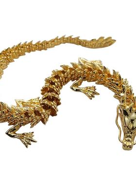 黄铜响尾蛇复古玄关生肖蛇摆件蛇年吉祥物摆件汽车中控台蛇年摆件