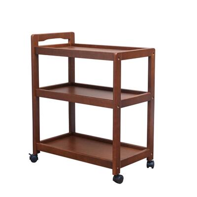 实木移动小餐车手推车+一物多用