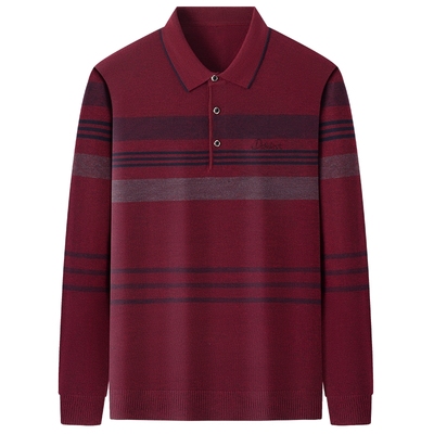 爸爸春秋款针织长袖上衣