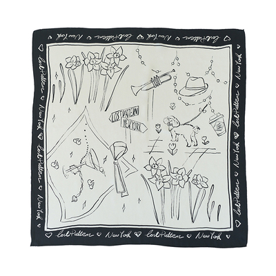 双成记纽约系列真丝中方巾