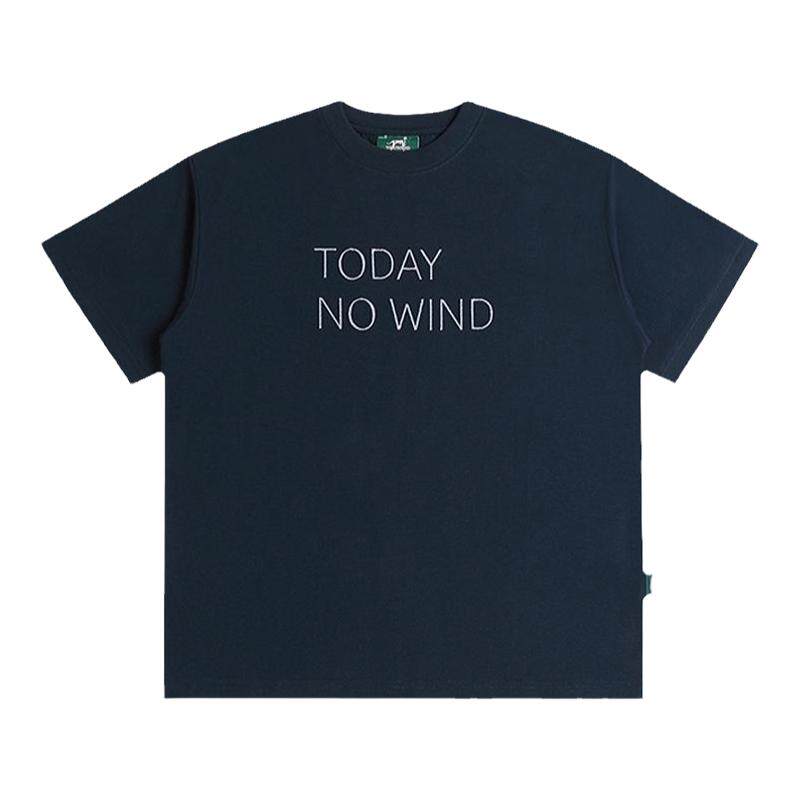 todaynowind 9周年限定T恤 索罗娜抗皱抑菌凉感宽松小领口刺绣TEE