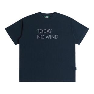 todaynowind 9周年限定T恤 索罗娜抗皱抑菌凉感宽松小领口刺绣TEE