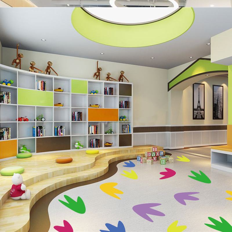 圆点星星脚丫留言板彩色不干胶标记自分类标签贴纸粘贴贴墙地板